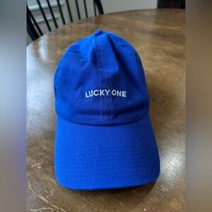 NWOT Lucky One Lemonade Royal Blue Hat, one size